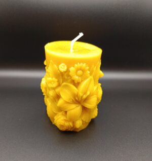 "Henger alakú virágos" gyertya